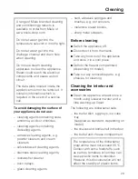 Preview for 29 page of Miele K 9212 I Operating And Installation Instructions