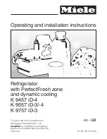 Preview for 1 page of Miele K 9457 iD-4 Operating And Installation Manual