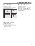 Предварительный просмотр 27 страницы Miele K 9457 iD-4 Operating And Installation Manual