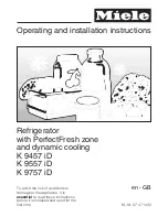 Preview for 1 page of Miele K 9457 iD Operating And Installation Instructions