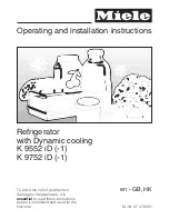 Miele K 9552 iD Operating And Installation Instructions preview