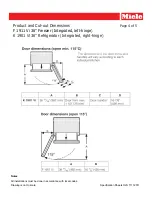 Preview for 4 page of Miele K1911VI Specification