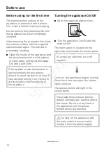 Preview for 10 page of Miele KF 18 SF Series Operating And Installation Instructions