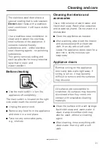 Предварительный просмотр 31 страницы Miele KF 18 SF Series Operating And Installation Instructions