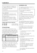 Предварительный просмотр 54 страницы Miele KF 18 SF Series Operating And Installation Instructions