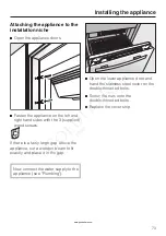 Предварительный просмотр 73 страницы Miele KF 18 SF Series Operating And Installation Instructions