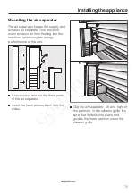 Предварительный просмотр 75 страницы Miele KF 18 SF Series Operating And Installation Instructions