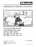 Preview for 1 page of Miele KF 1801 Vi Operating And Installation Manual