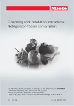 Miele KF 1803 SF Operating And Installation Instructions preview