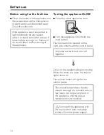 Предварительный просмотр 10 страницы Miele KF 1803 Vi Operating And Installation Instructions