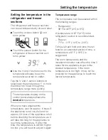 Предварительный просмотр 15 страницы Miele KF 1803 Vi Operating And Installation Instructions