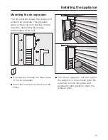 Предварительный просмотр 79 страницы Miele KF 1803 Vi Operating And Installation Instructions