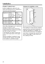 Preview for 28 page of Miele KF 2802 Vi Operating And Installation Instructions