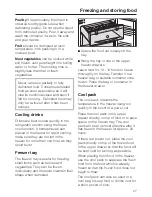 Preview for 27 page of Miele KF 7500 SNE ed-3 Operating And Installation Instruction