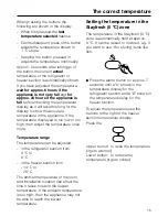 Предварительный просмотр 15 страницы Miele KF 7540 SN Operating And Installation Instructions