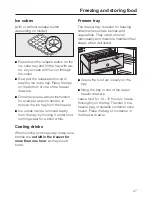 Предварительный просмотр 27 страницы Miele KF 888 iDN-1 Operating And Installation Instructions