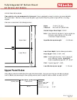 Предварительный просмотр 4 страницы Miele KF1913 Vi Dimension Manual