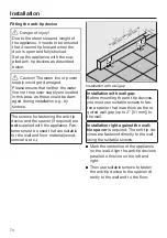 Предварительный просмотр 74 страницы Miele KFN 13923 DE Operating And Installation Instructions