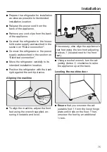 Предварительный просмотр 75 страницы Miele KFN 13923 DE Operating And Installation Instructions