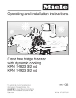 Miele KFN 14823 SD ed Operating And Installation Manual preview