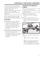 Предварительный просмотр 61 страницы Miele KFN 14827 SDE cs Operating And Installation Manual