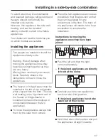 Preview for 67 page of Miele KFN 14827 SDE ed/cs Operating And Installation Instructions