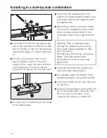 Preview for 72 page of Miele KFN 14827 SDE ed/cs Operating And Installation Instructions