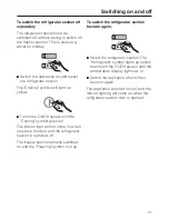 Preview for 21 page of Miele KFN 14842 SD cs-1 Operating And Installation Instructions