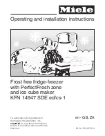 Miele KFN 14947 SDE ed/cs-1 Operating And Installation Instructions предпросмотр