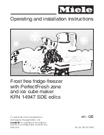 Preview for 1 page of Miele KFN 14947 SDE ed Operating And Installation Instructions