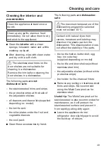 Preview for 49 page of Miele KFN 15842 D ed/cs Operating And Installation Instructions