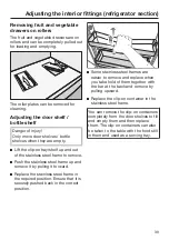 Предварительный просмотр 39 страницы Miele KFN 15842 D edt/cs Operating And Installation Instructions