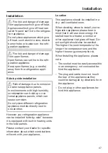 Предварительный просмотр 67 страницы Miele KFN 16947 D ed/cs Operating And Installation Instructions