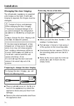 Предварительный просмотр 74 страницы Miele KFN 16947 D ed/cs Operating And Installation Instructions