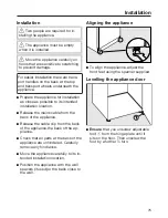 Preview for 75 page of Miele KFN 28032 D ws Operating And Installation Instructions