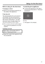 Preview for 21 page of Miele KFN 29233 D bb Operating And Installation Instructions