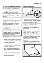 Предварительный просмотр 83 страницы Miele KFN 29243 D ed/cs Operating And Installation Instructions