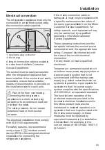 Предварительный просмотр 99 страницы Miele KFN 29243 D ed/cs Operating And Installation Instructions