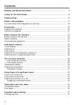 Предварительный просмотр 2 страницы Miele KFN 29493 DE edt/cs Operating And Installation Instructions