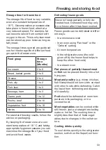 Preview for 59 page of Miele KFN 29493 DE edt/cs Operating And Installation Instructions