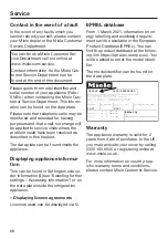 Preview for 88 page of Miele KFN 29493 DE edt/cs Operating And Installation Instructions