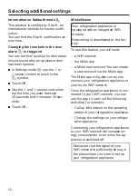 Preview for 52 page of Miele KFN 7734 D Operating Instructions Manual