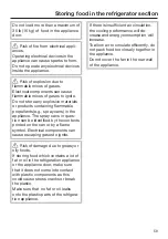 Preview for 59 page of Miele KFN 7734 D Operating Instructions Manual