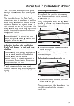 Preview for 59 page of Miele KFN 7784 D Operating Instructions Manual