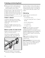 Предварительный просмотр 28 страницы Miele KFN 8462 SD Operating And Installation Manual