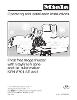 Miele KFN 8701 SE ed-1 Operating And Installation Instructions preview