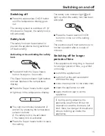 Preview for 15 page of Miele KFN 8701 SE ed-1 Operating And Installation Instructions