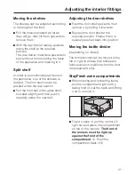 Предварительный просмотр 27 страницы Miele KFN 8767 S ed-2 Operating And Installation Manual