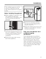 Предварительный просмотр 43 страницы Miele KFN 9753 ID Operating And Installation Instructions