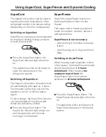 Preview for 21 page of Miele KFN 9755 IDE Operating And Installation Instructions